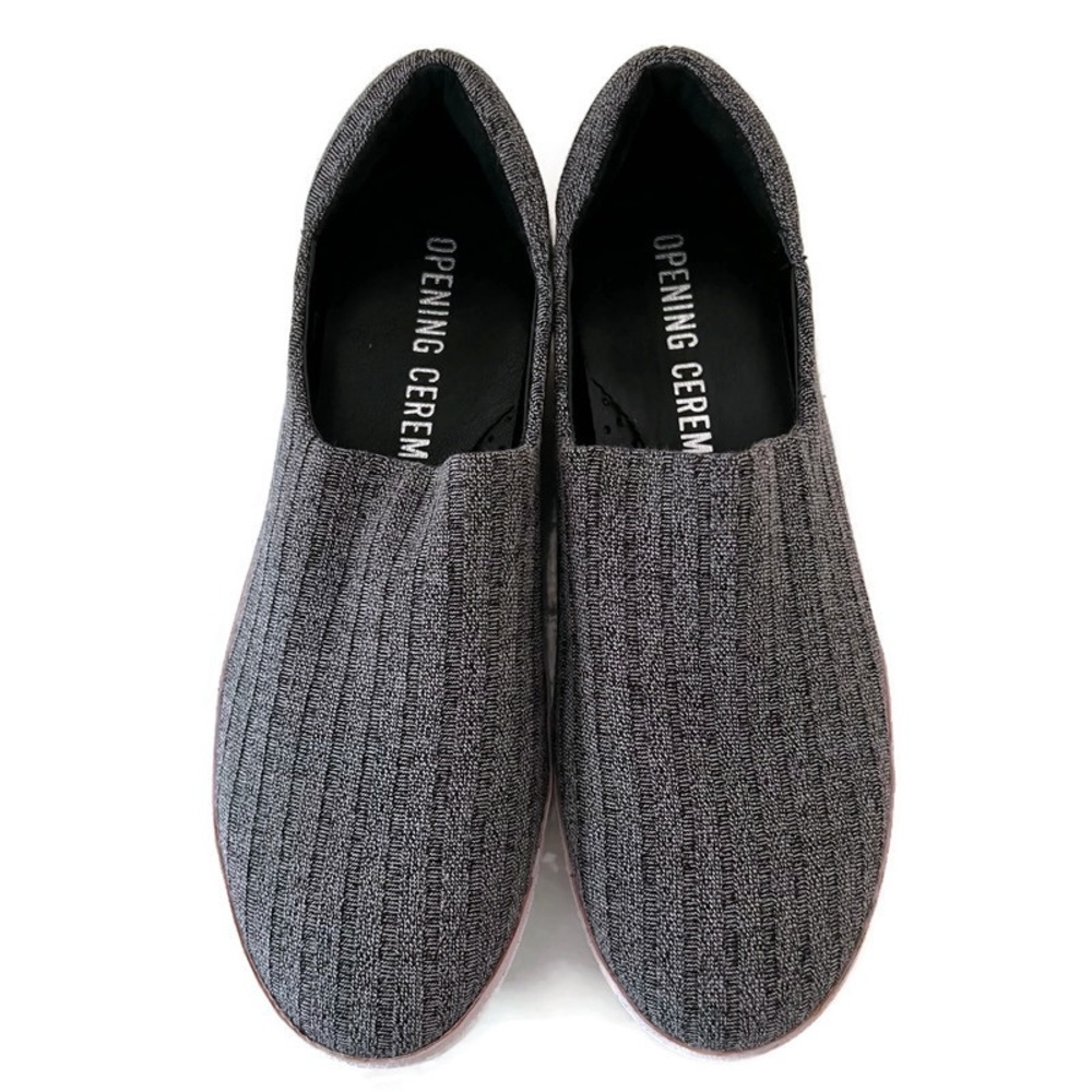 Opening Ceremony Womens Shoes Size 7 Gray Slip-On Shoes Size 37 White Platforms